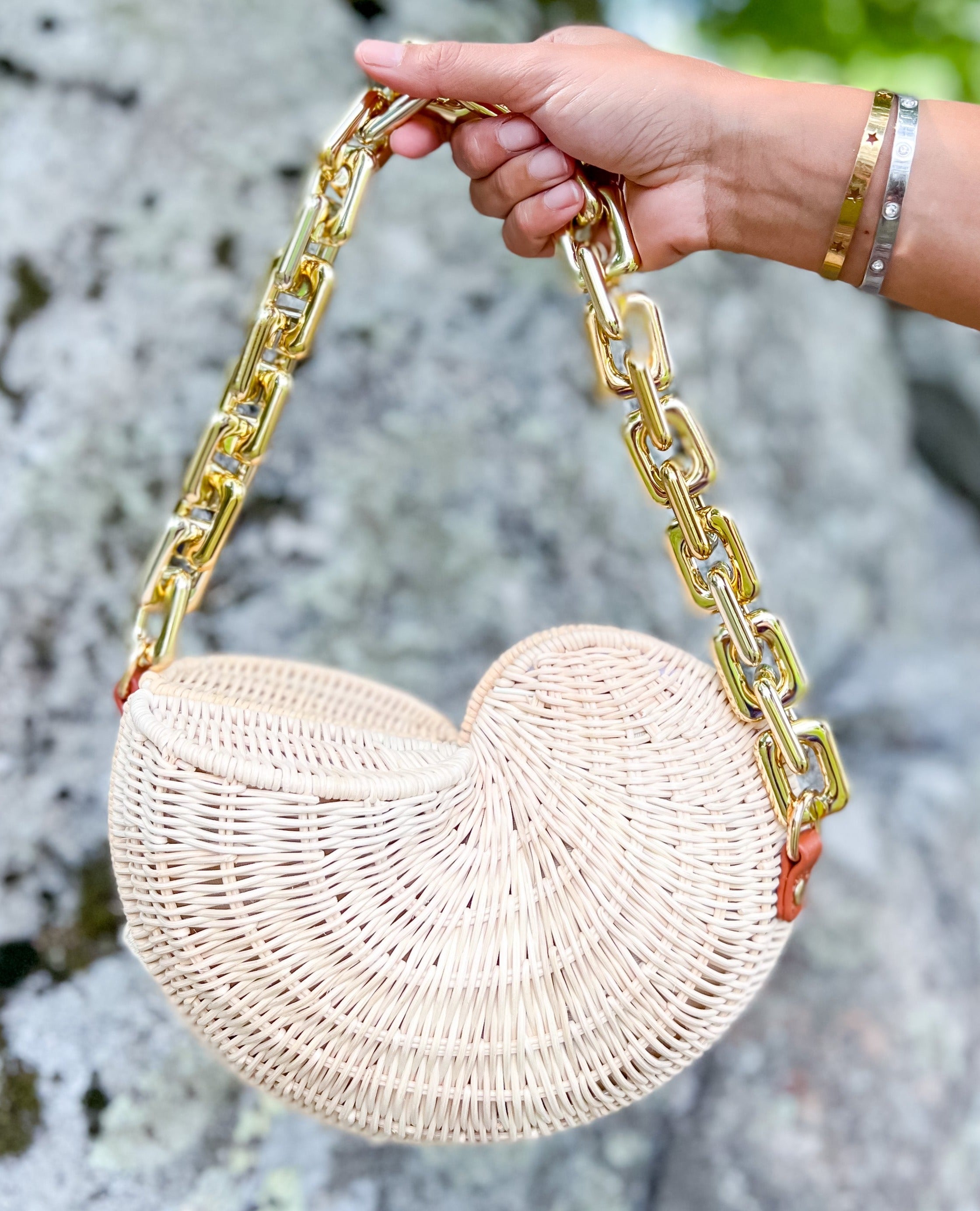 Straw gold chain Handbag – Kyboutique4